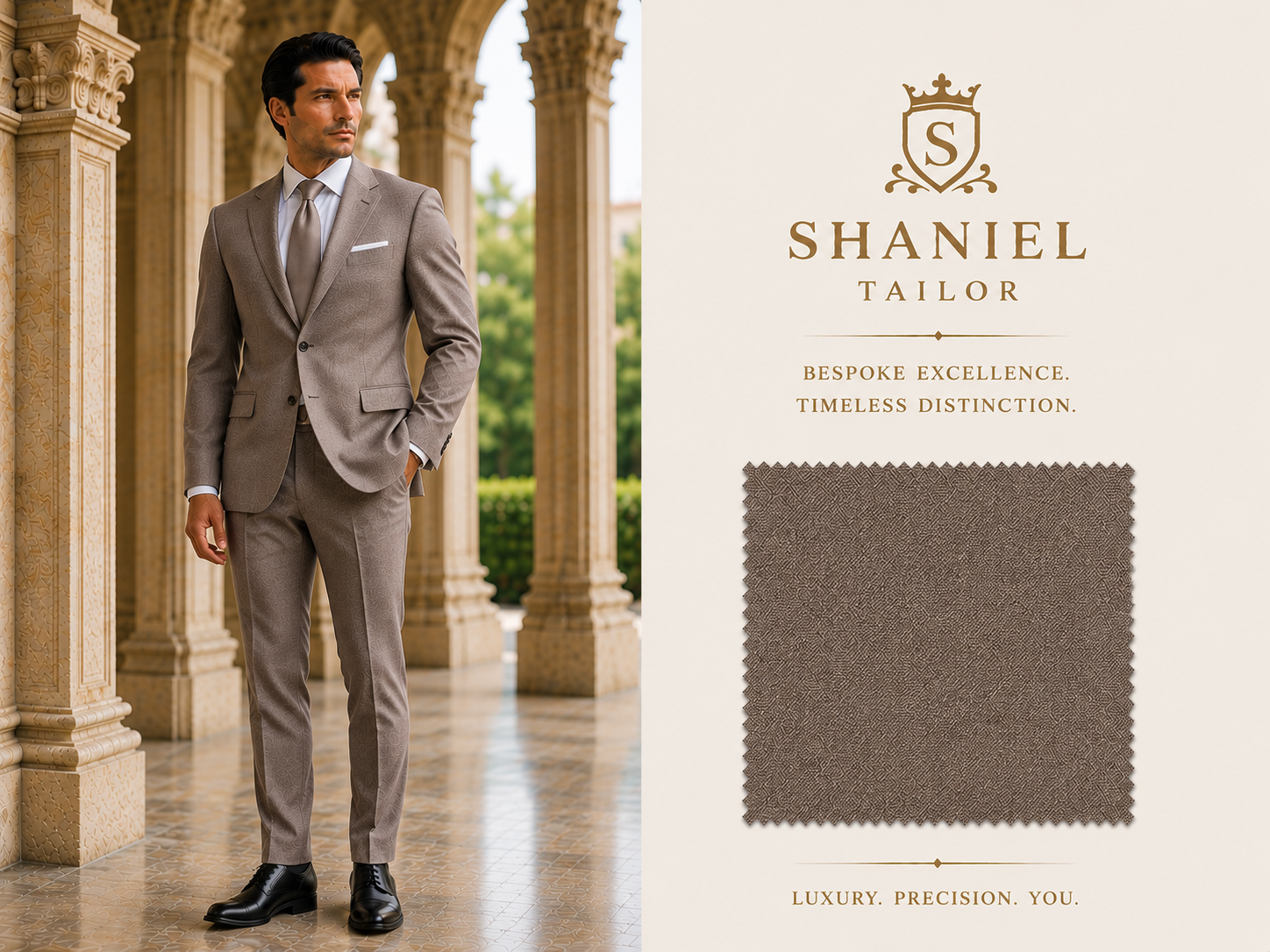 VBC Fine Wool Mid Grey Stripe fabric